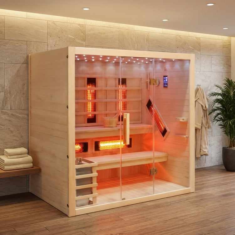 5-8 Person Combination Bio Indoor Sauna by Centuraheat - 6950W