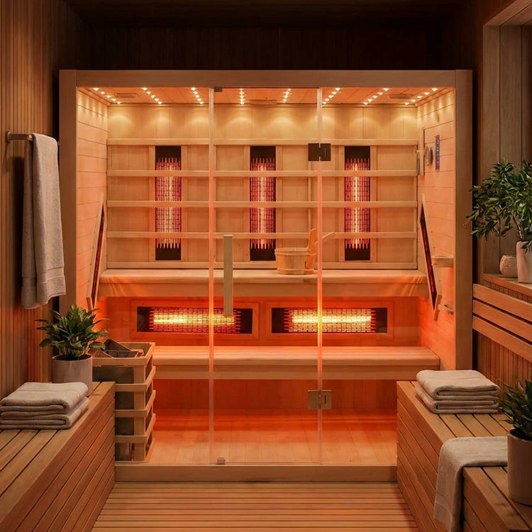 5-8 Person Combination Bio Indoor Sauna by Centuraheat - 6950W