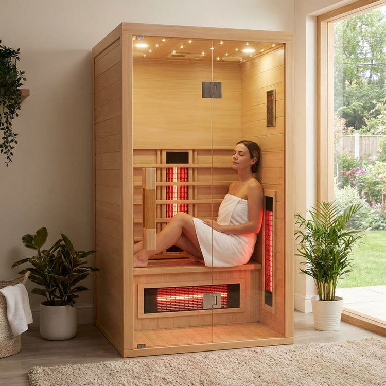Single 1 Person Infrared Rejuvenation Indoor Sauna by Centuraheat