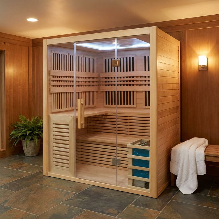4 Person Combination Bio Indoor Sauna by Centuraheat - 6100W