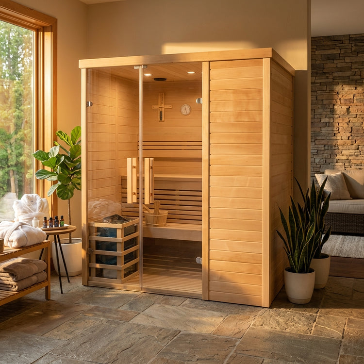 3 Person Traditional Relax Indoor Sauna by Centuraheat