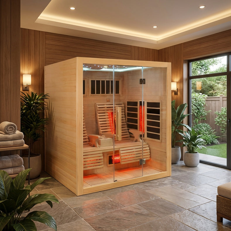 2 Person Infrared Light Relax Indoor Sauna by Centuraheat