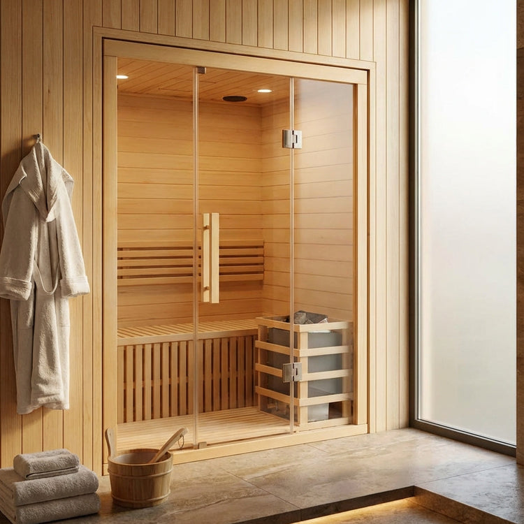 Traditional Steam 3 Person Indoor Sauna by Centuraheat