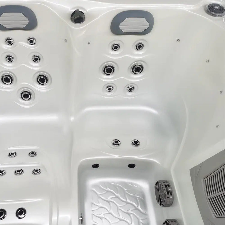 Triglav Luxury 3-4 Seater Spa Hot Tub – White Pearlescent