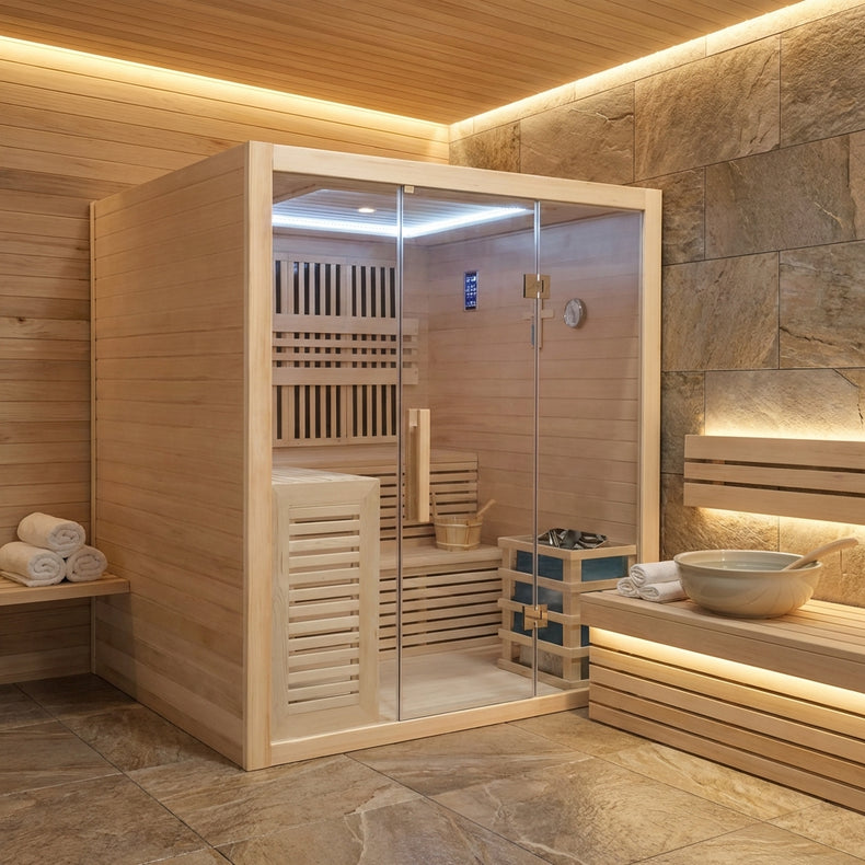 4 Person Combination Bio Indoor Sauna by Centuraheat - 6100W