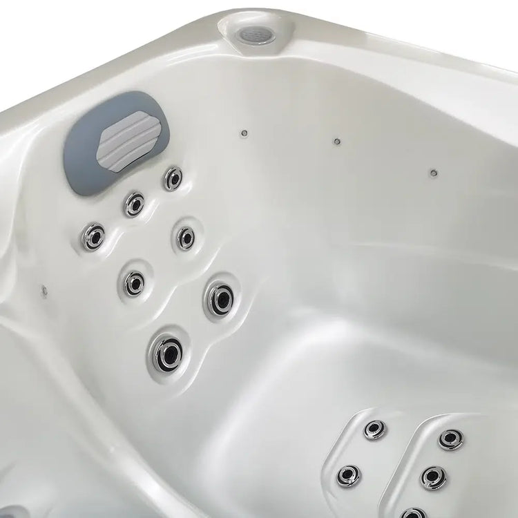 Triglav Luxury 3-4 Seater Spa Hot Tub – White Pearlescent