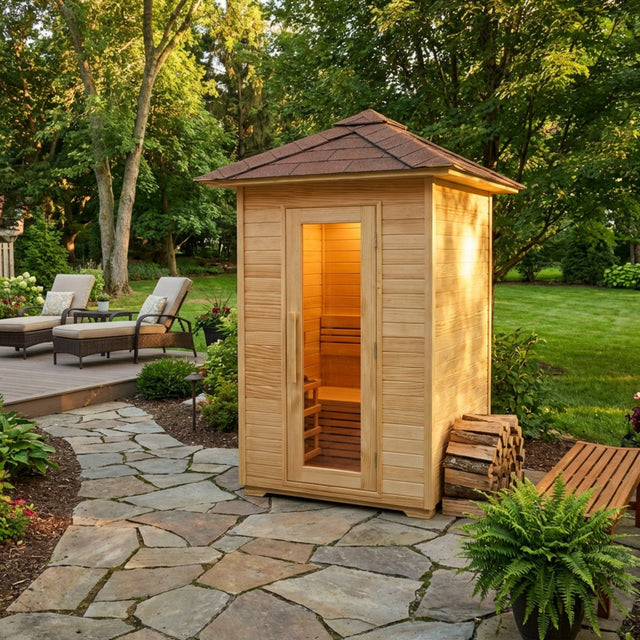 2 Person Outdoor Steam Sauna House
