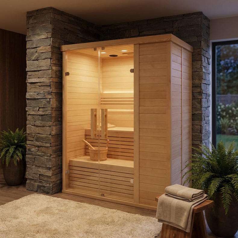 2 Person Traditional Steam Relax Indoor Sauna by Centuraheat