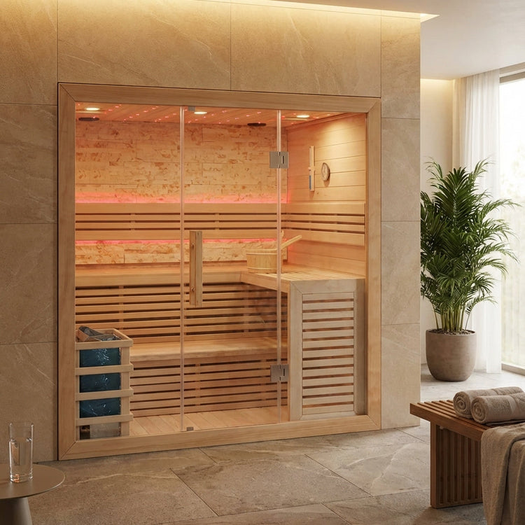 Luxury Traditional Steam 5-6 Person Indoor Sauna by Centuraheat