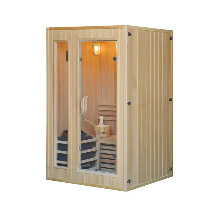 Traditional Steam Double 2 Person Indoor Sauna by Centuraheat