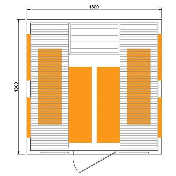 2 Person Infrared Relax Indoor Sauna by Centuraheat
