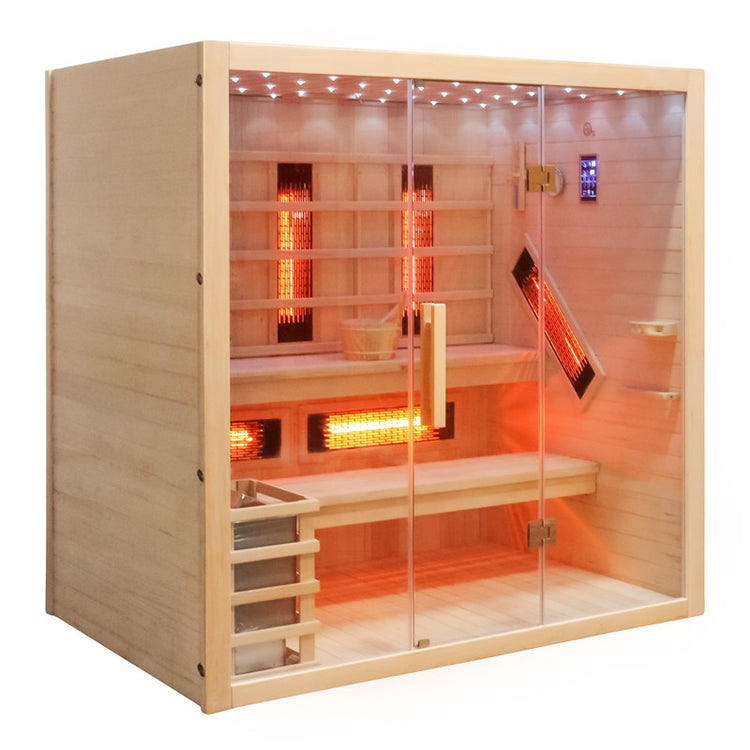 5-8 Person Combination Bio Indoor Sauna by Centuraheat - 6950W