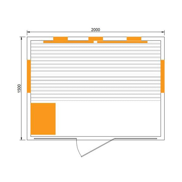 5-8 Person Combination Bio Indoor Sauna by Centuraheat - 6950W