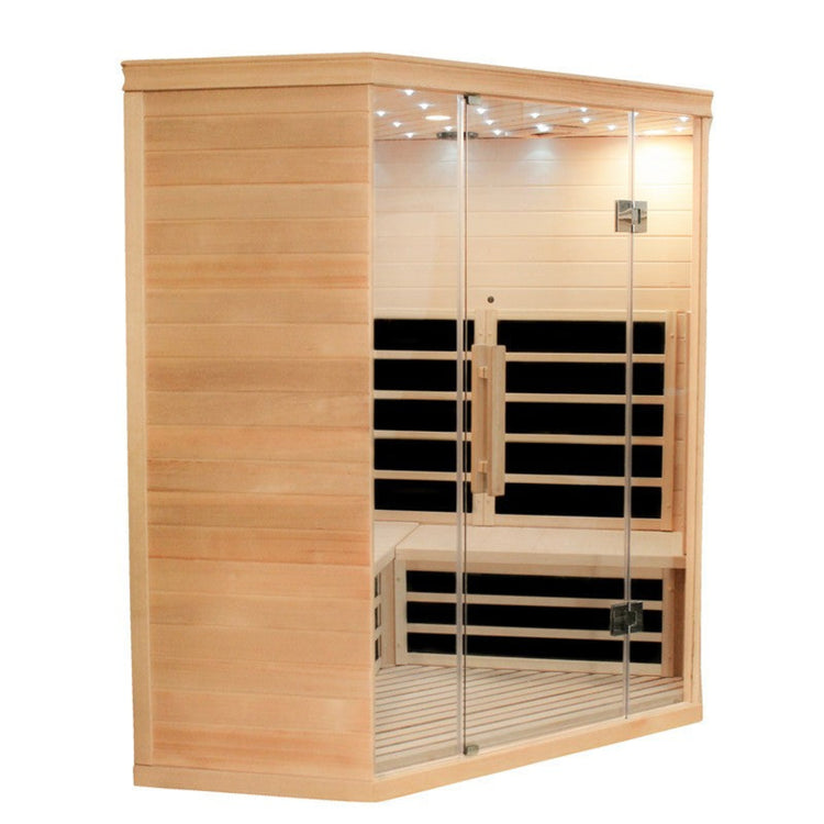 Infrared Diamond Corner Indoor Sauna side view