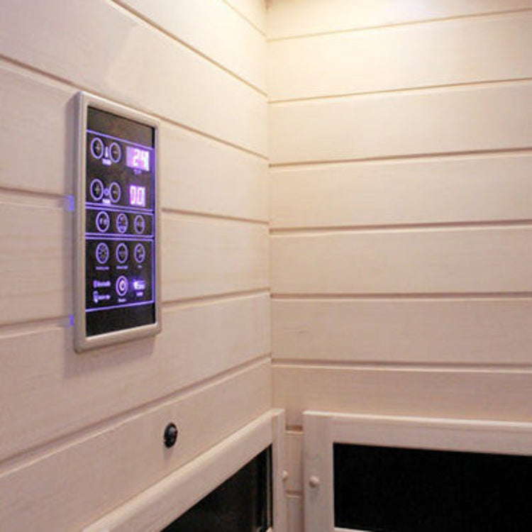 Infrared Diamond Corner Indoor Sauna control panel