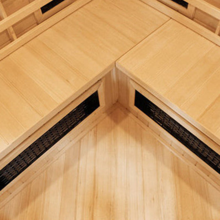 CenturaHeat Diamond Corner Indoor Sauna interior