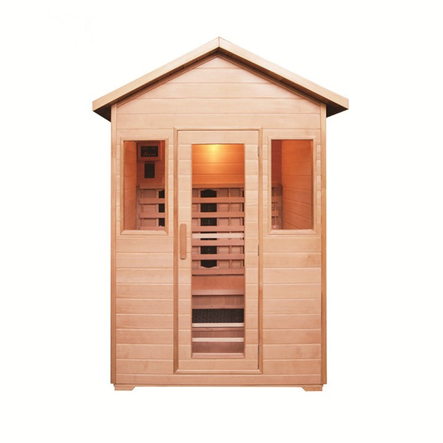 3 Person Luxury Outdoor Infrared Sauna by Centuraheat