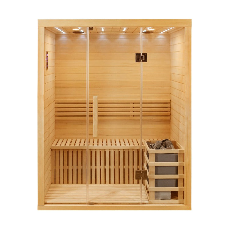 Traditional Steam 3 Person Indoor Sauna by Centuraheat