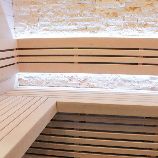 Luxury Steam Traditional Indoor Sauna with Glass Door by Centuraheat