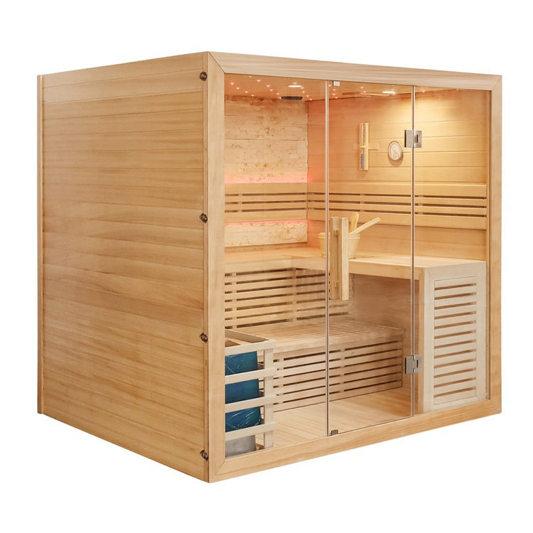 Luxury Traditional Steam 5-6 Person Indoor Sauna by Centuraheat
