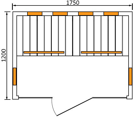Luxury 4 Person Glass Indoor Sauna Room by Centuraheat