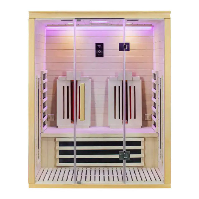 2 Person Full Spectrum Infrared Light Indoor Sauna by Centuraheat