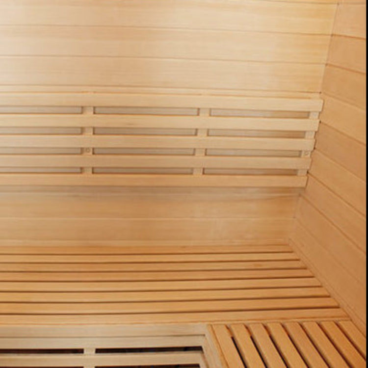 3 Person Traditional Steam Outdoor Sauna Room corner bench