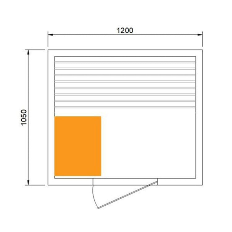 Outdoor Steam Sauna House drawing