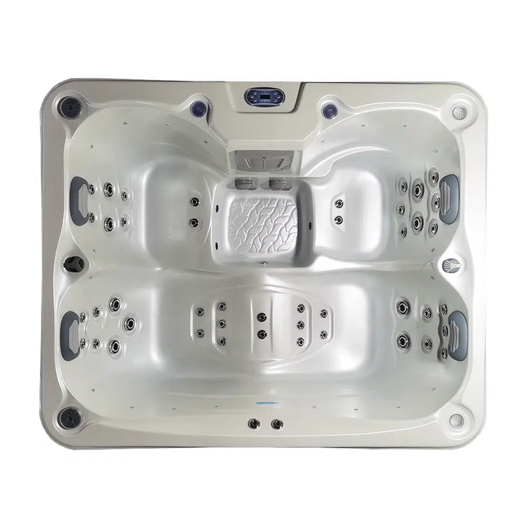 Triglav Luxury 3-4 Seater Spa Hot Tub – White Pearlescent