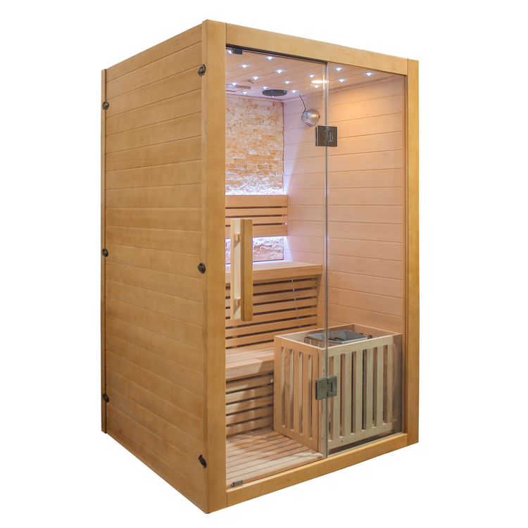 Double Bench Traditional Steam Indoor Sauna by Centuraheat