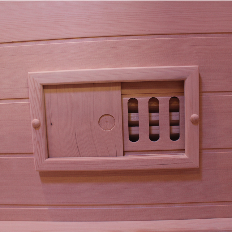 3 Person Traditional Steam Outdoor Sauna Room by Centuraheat - air vent 2