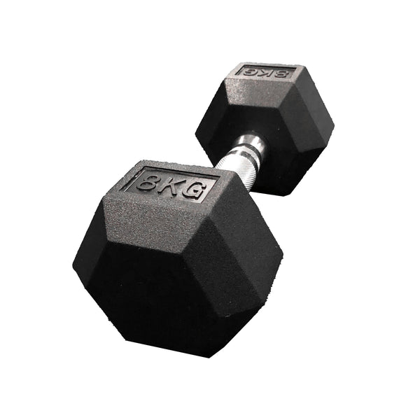 JLC HEX Dumbbells - Rubber | Jordan Fitness | Commercial Gym Equipment & Gym Design