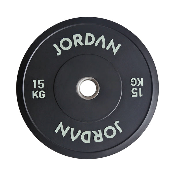 JORDAN® Black Rubber Bumper Weight Plates - NEW DESIGN