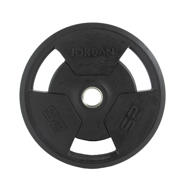 JORDAN® Rubber Tri-Grip Olympic Weight Plates - NEW DESIGN