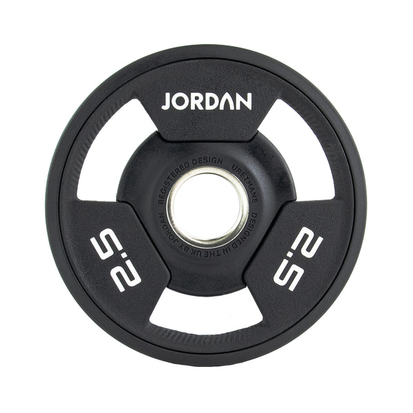 JORDAN® Urethane Tri-Grip Olympic Plates - NEW DESIGN