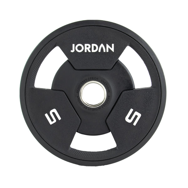 JORDAN® Urethane Tri-Grip Olympic Plates - NEW DESIGN