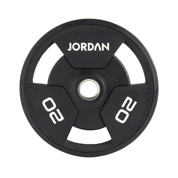 JORDAN® Urethane Tri-Grip Olympic Plates - NEW DESIGN