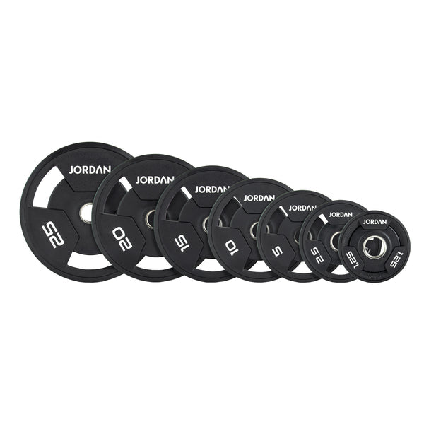 JORDAN® Urethane Tri-Grip Olympic Plates - NEW DESIGN