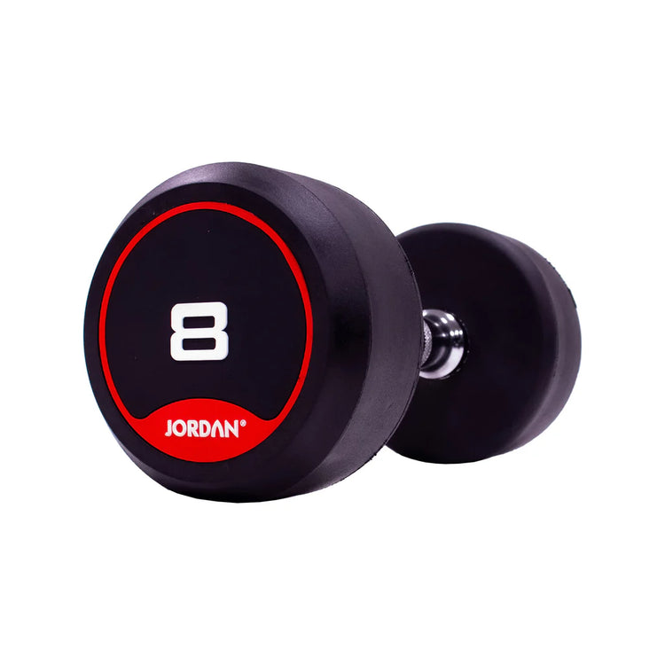 JORDAN Rubber Dumbbells (Pair) - Red