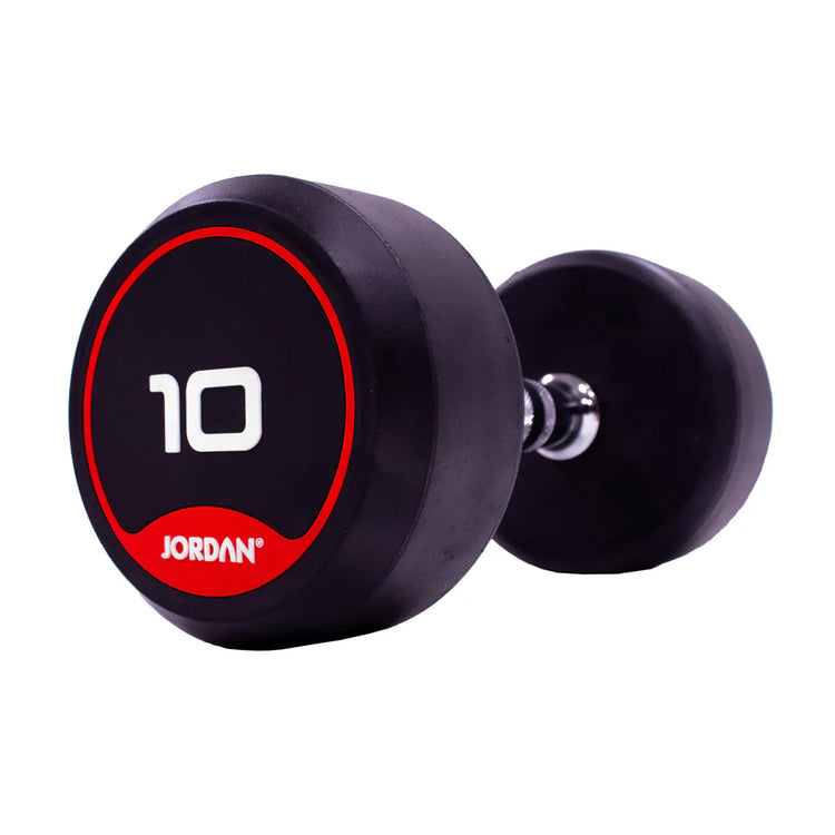 JORDAN Rubber Dumbbells (Pair) - Red