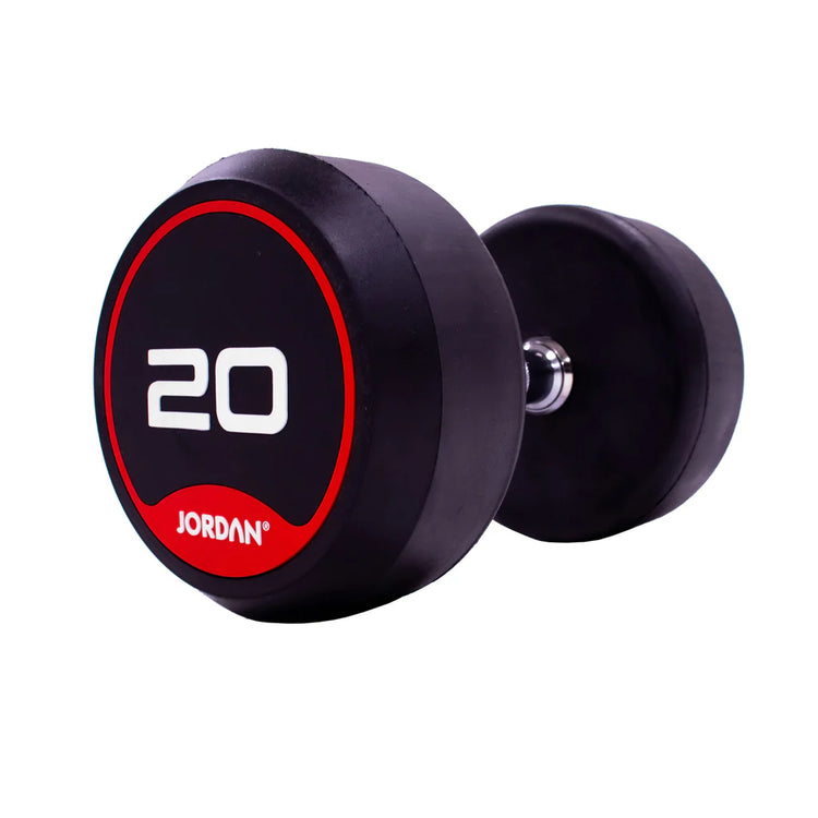 JORDAN Rubber Dumbbells (Pair) - Red