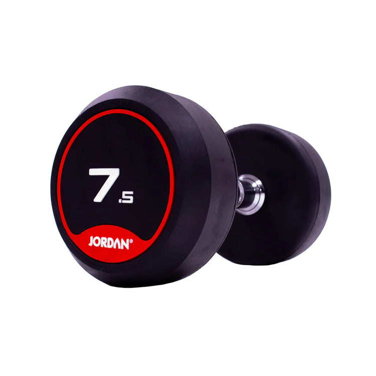 JORDAN Rubber Dumbbells (Pair) - Red