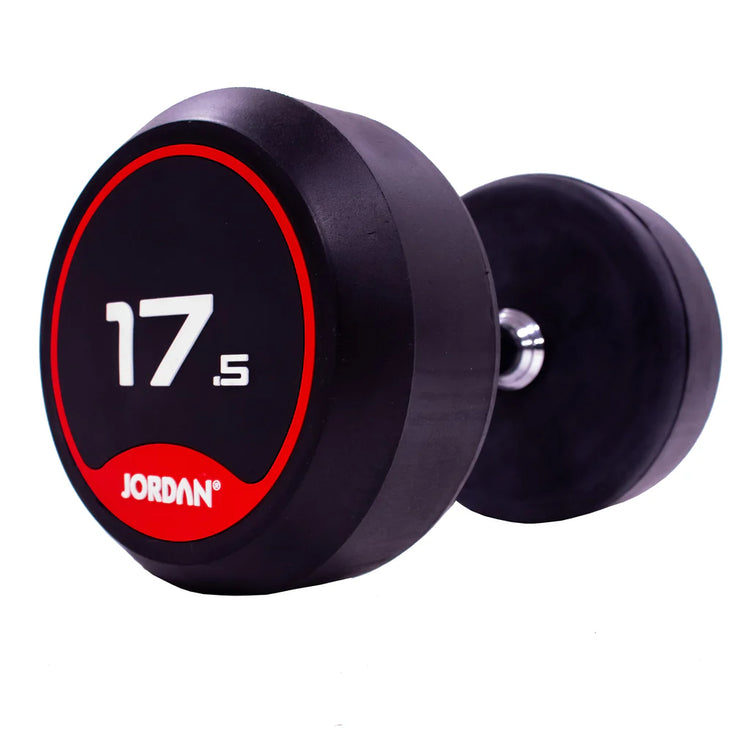 JORDAN Rubber Dumbbells (Pair) - Red