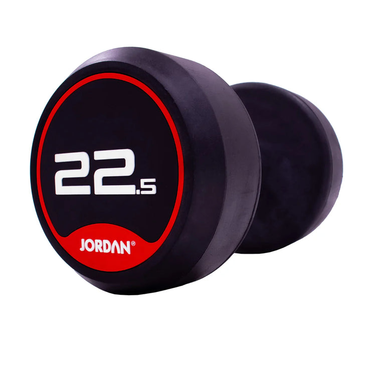 JORDAN Rubber Dumbbells (Pair) - Red