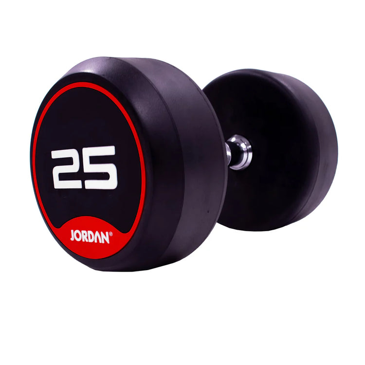 JORDAN Rubber Dumbbells (Pair) - Red