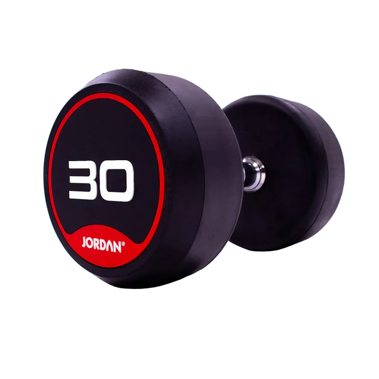 JORDAN Rubber Dumbbells (Pair) - Red
