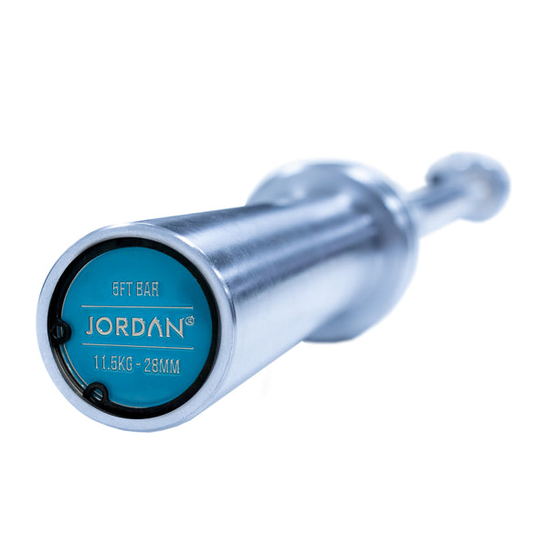JORDAN® Steel Series Straight Olympic Bars with bearings