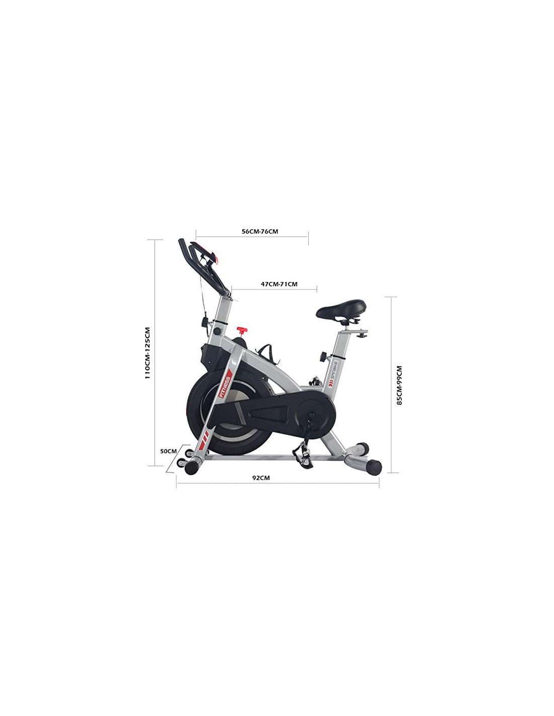 Magnetic Indoor Exercise Bike with 8 kg Flywheel