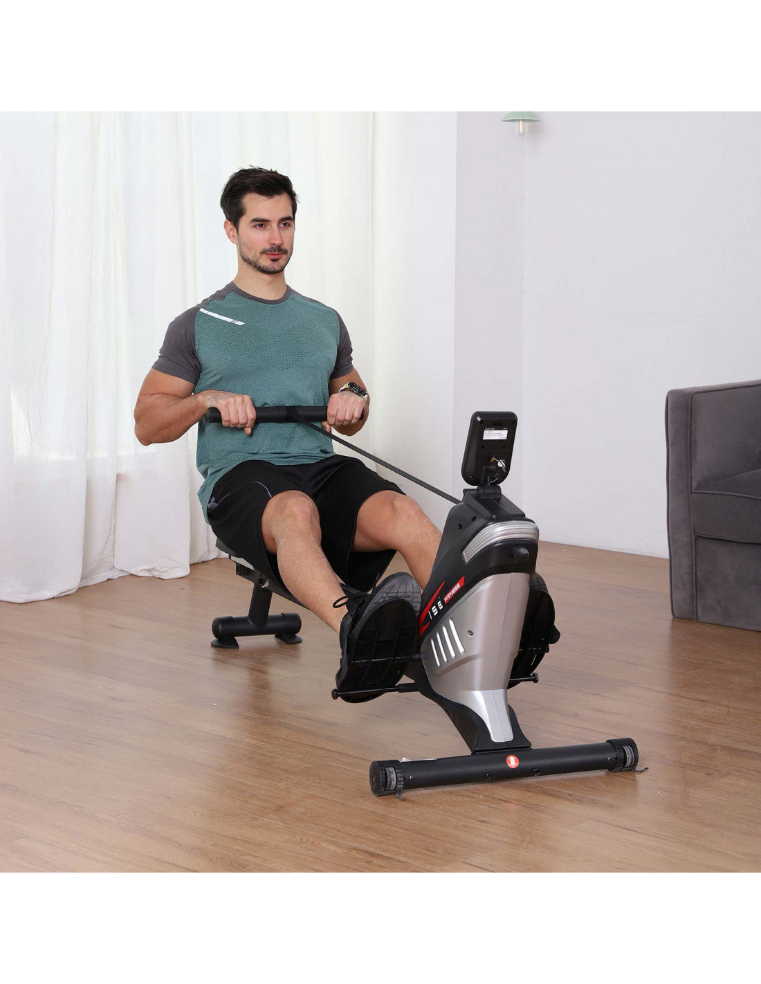 Magnetic Rowing Machine with Vertical Storage
