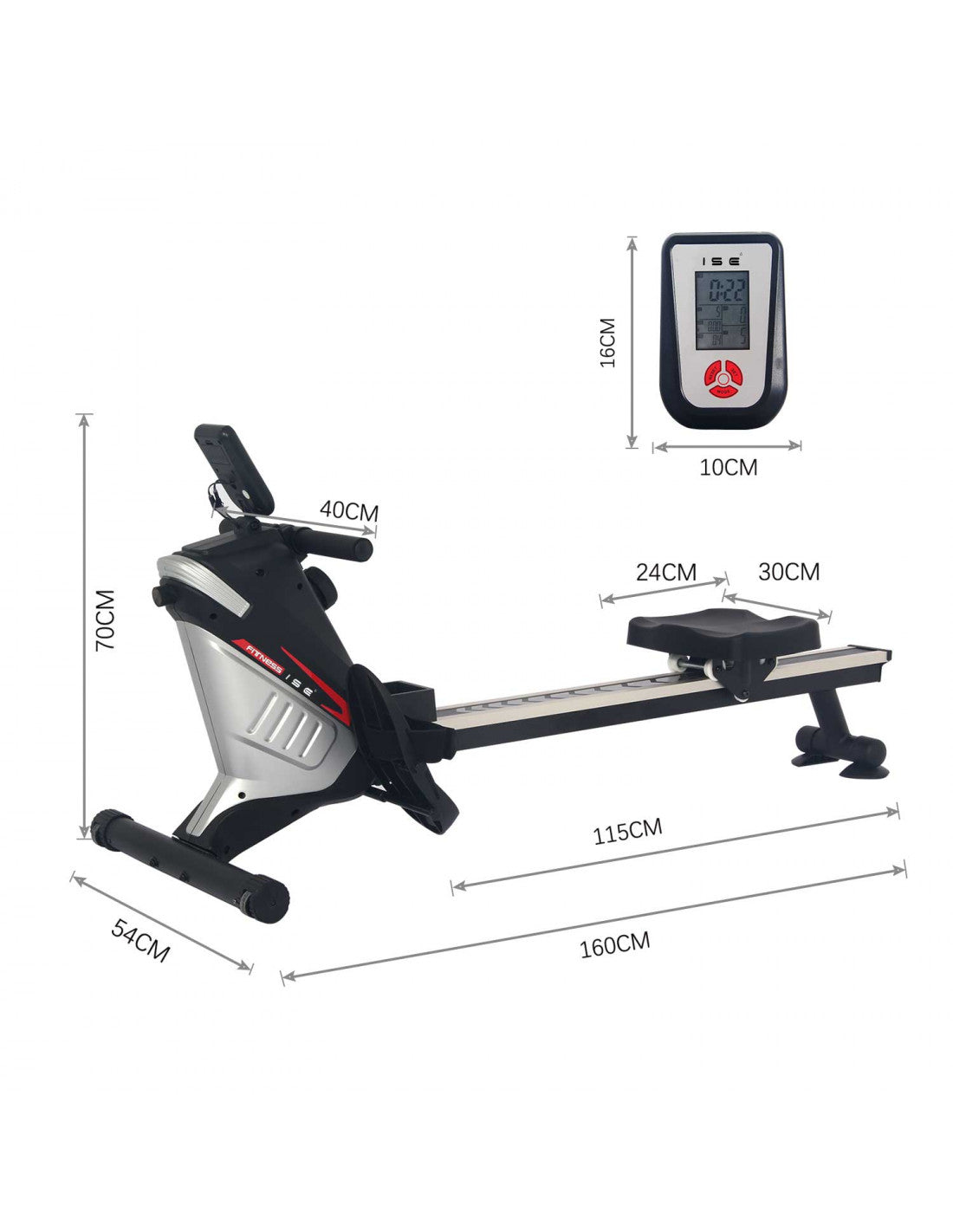 Magnetic Rowing Machine with Vertical Storage